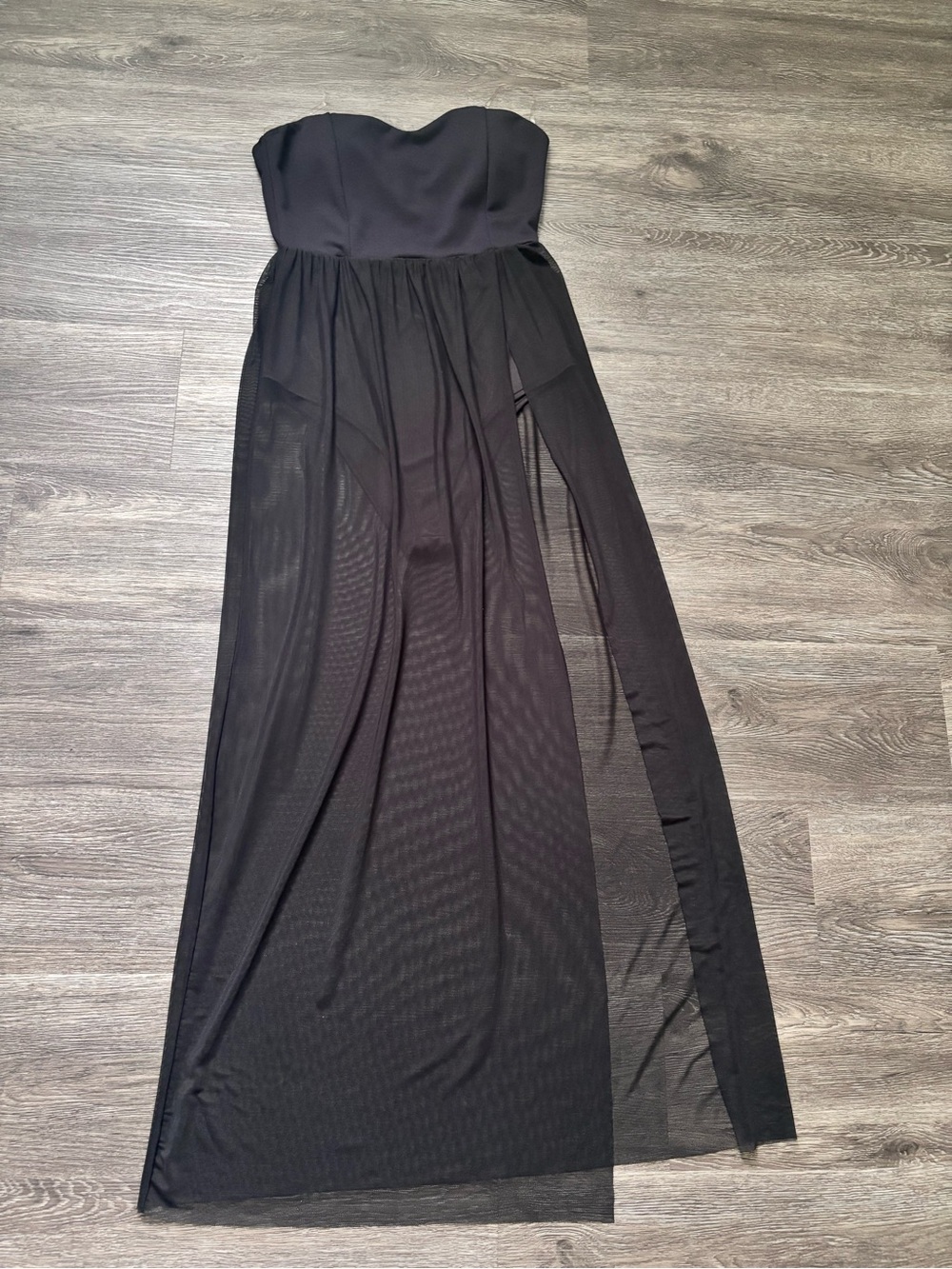 The Vintage Shop Black Strapless Dress